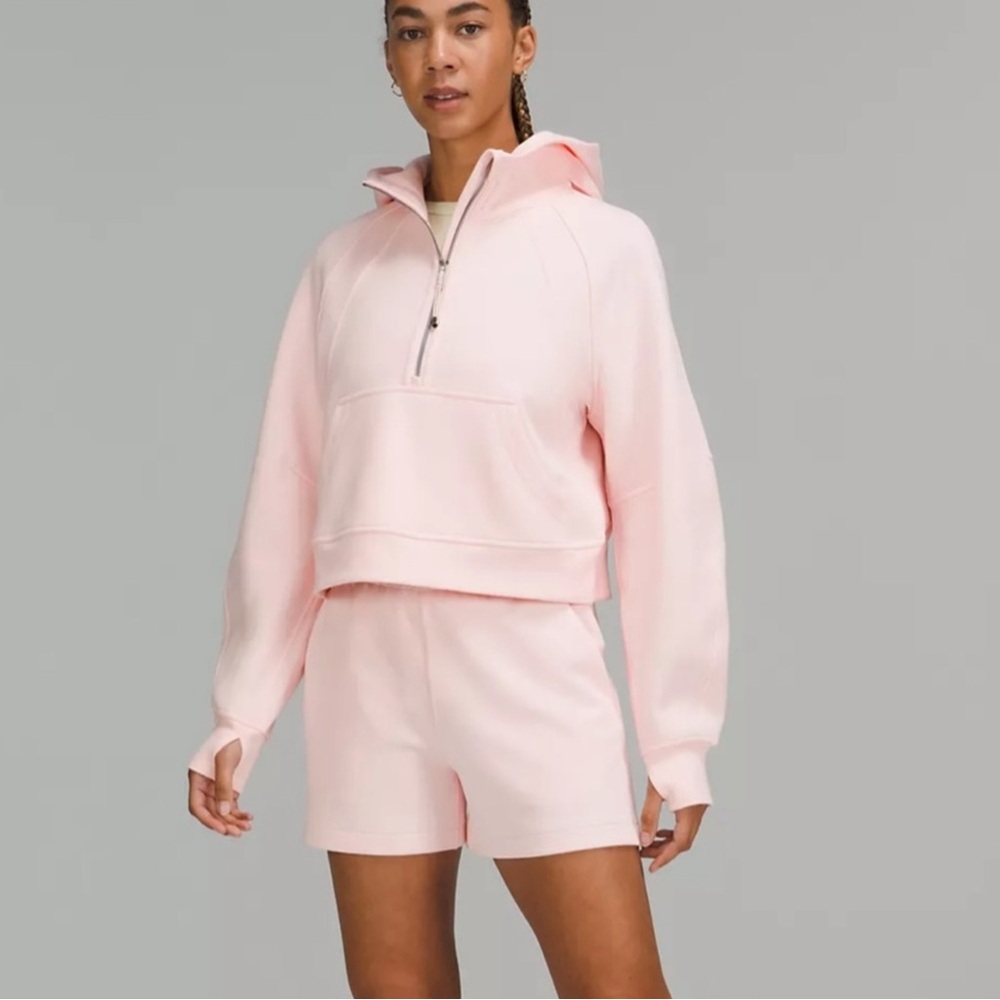 NWT Lululemon Sz XL/XXL strawberry milkshake scuba 1/2 zip hoodie RARE